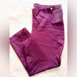 🛍️Anne Klein Burgundy Pull on pants